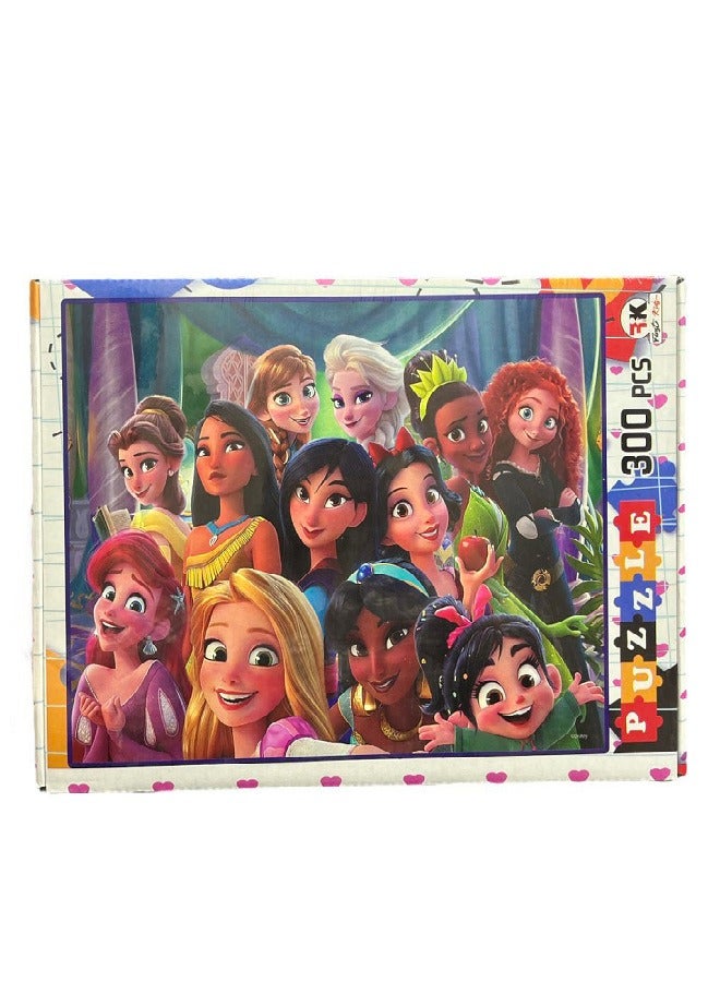 princess wooden Puzzle, Multi Color (300 Pieces) - Image 1