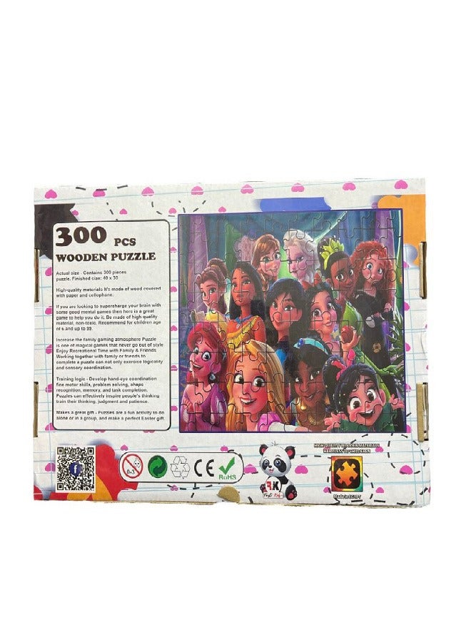 princess wooden Puzzle, Multi Color (300 Pieces) - Image 2