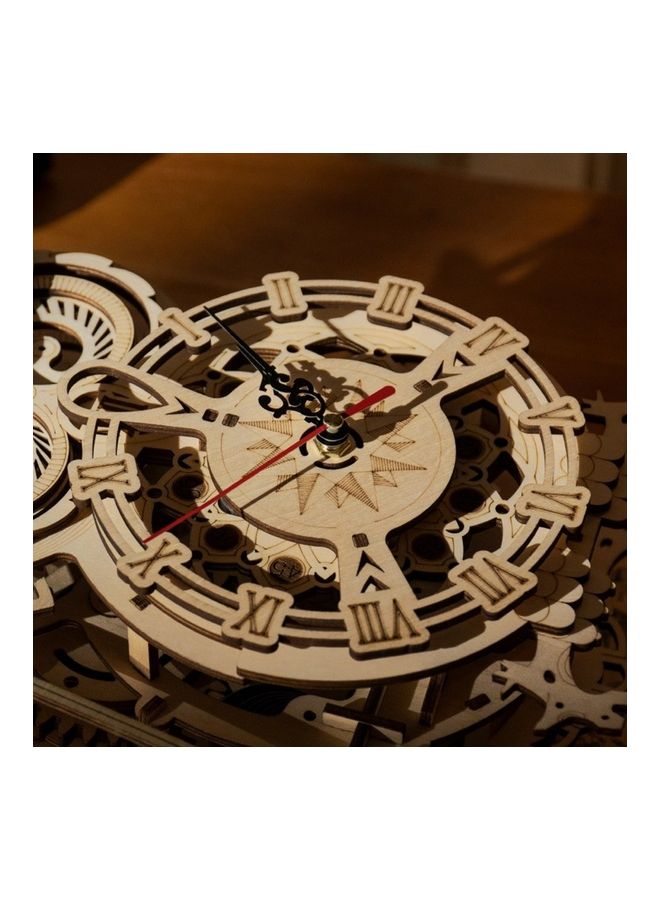 3D Model Wooden Owl Table Clock - Image 5