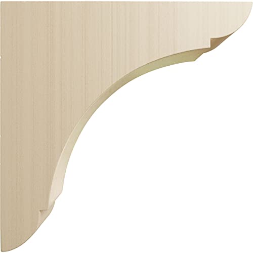 Ekena Millwork BKTW01X06X06OLRW-CASE-4 Small Olympic Wood Wood Brackets, 1 3/4"W x 6"D x 6"H (4-Pack), Rubberwood - Image 3