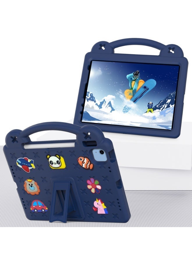 Kids' Case for iPad 10th Generation 10.9-inch (2022), iPad 11th 2025, Air4/Air5 Universal, Durable Shockproof Lightweight Protective Handle Stand, Cute Animals, EVA Safety Material Kids' Case (Navy Blue) - Image 3