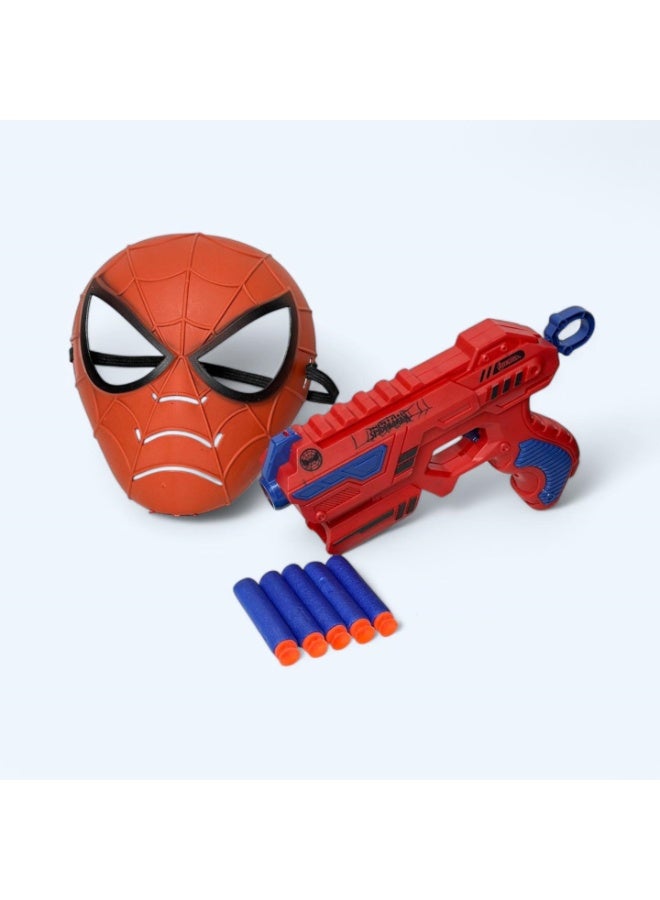 Soft Bullet Gun and Spider Mask Set - Image 1