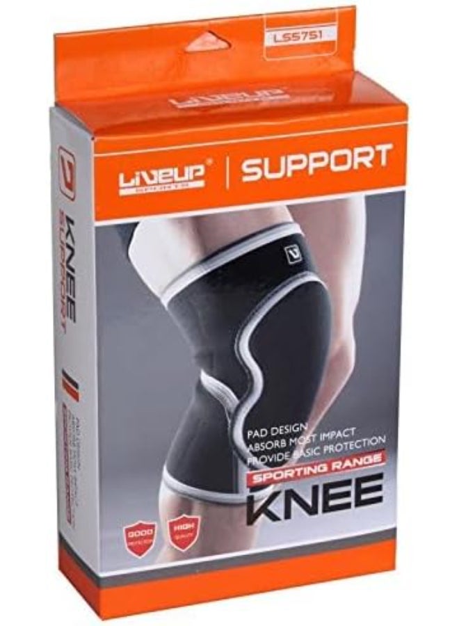 Liveup Knee Support Ls5751 S-M Black @S-M - Image 2