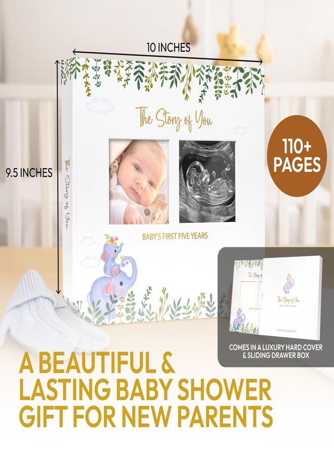 Only Zest Keepsake Baby Memory Book for Boys and Girls - First 5 Years Baby Book Journal with Photo Album - Scrapbook Kit for Milestones, Gender Neutral Gifts - Image 3