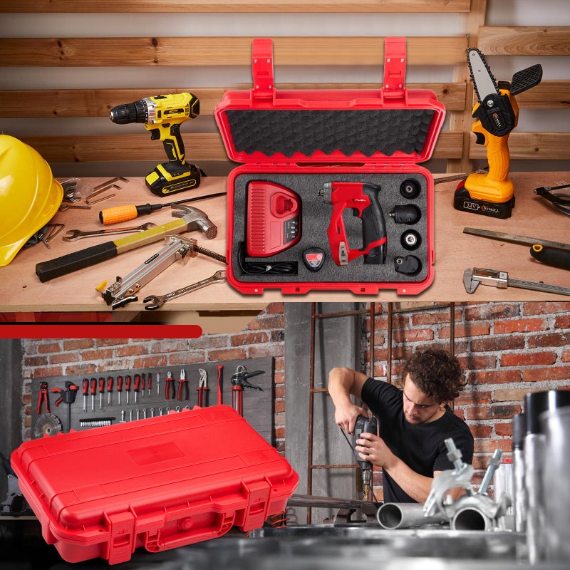 YDEPLVEO Hard Case for Milwaukee M12 Fuel Installation Drill/Driver Kit & Accessories (2505-22) | High-Density Foam | Durable Protective Carrying Storage Tool Box Organizer | (CASE ONLY) - Image 5