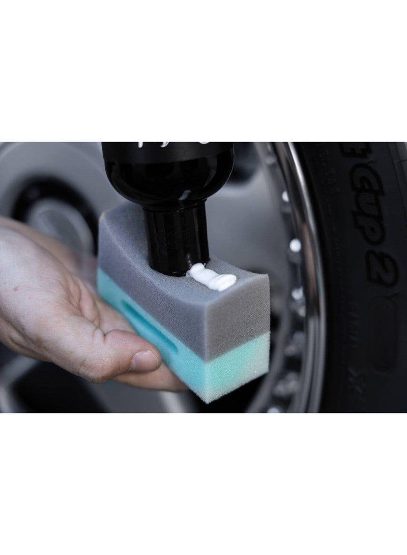 أداة وضع الإطارات والزخارف - أداة وضع رغوية ثنائية الكثافة، ذات جانب أخضر صلب للزخارف وجانب رمادي ناعم للإطارات | مثالية لوضع الضمادات والطلاءات ومواد الحماية - Image 1