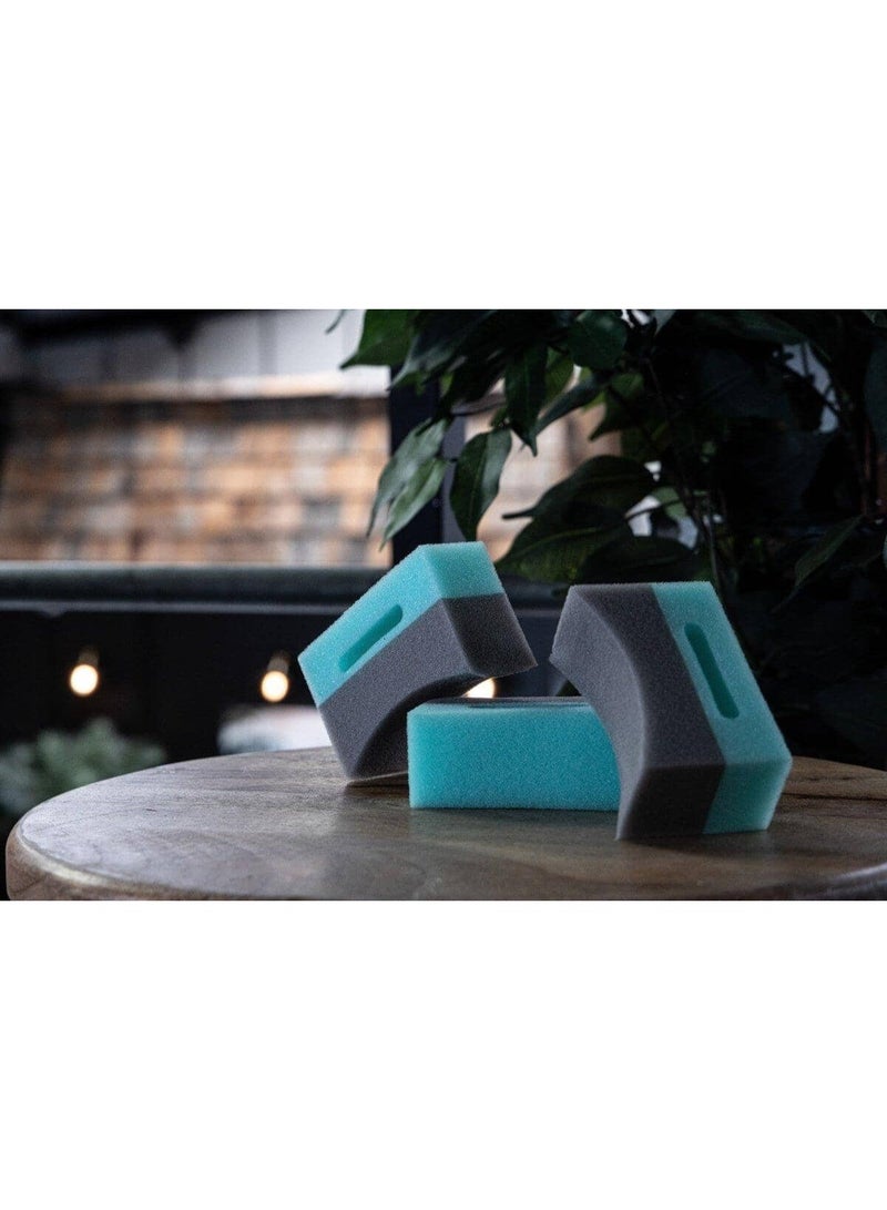 أداة وضع الإطارات والزخارف - أداة وضع رغوية ثنائية الكثافة، ذات جانب أخضر صلب للزخارف وجانب رمادي ناعم للإطارات | مثالية لوضع الضمادات والطلاءات ومواد الحماية - Image 5