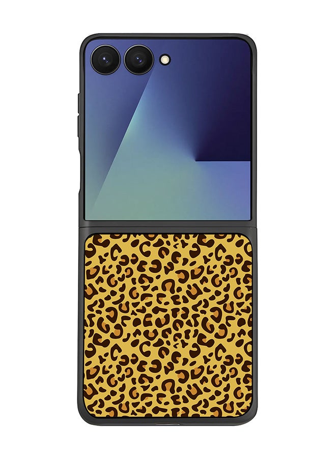 Stylizedd For Samsung Galaxy Z Flip7 Case,Slim fit Camera Protection, Shockproof Thin Phone cover  - Leopard Skin Print