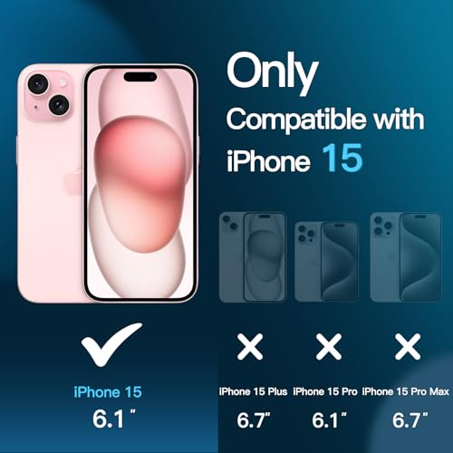 JETech Screen Protector for iPhone 15 6.1-Inch, Tempered Glass Film with Easy Installation Tool, Case-Friendly, HD Clear, 3-Pack - Image 3