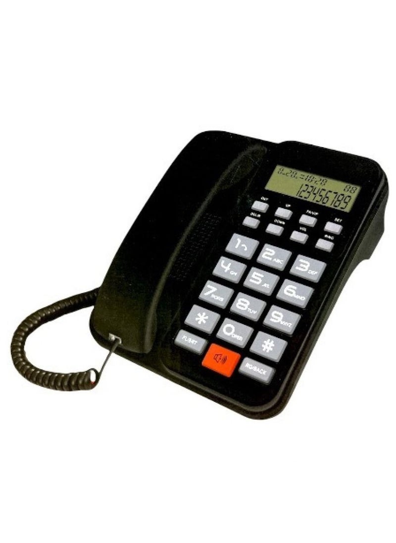 ماركة غير محددة - تلفون ارضي بكاشف  نظام مزدوج FSK / DTMF • ذاكرة 16 مكالمة صادرة    61 ذكريات المكالمات الواردة    • 24 نمط من النغمات المختلفة    • وظيفة إعادة الاتصال    • وظيفة الفلاش    • 4 خطوات حجم المسابقة    • - Image 1