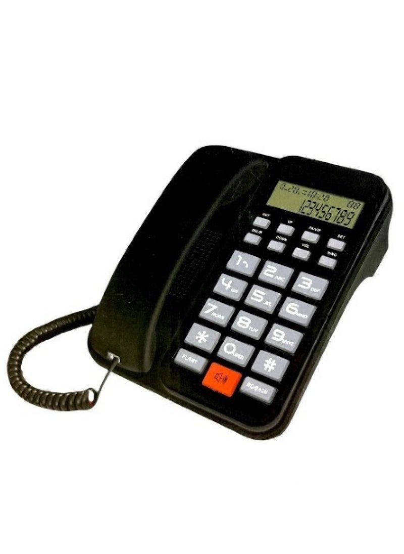 ماركة غير محددة - تلفون ارضي بكاشف  نظام مزدوج FSK / DTMF • ذاكرة 16 مكالمة صادرة    61 ذكريات المكالمات الواردة    • 24 نمط من النغمات المختلفة    • وظيفة إعادة الاتصال    • وظيفة الفلاش    • 4 خطوات حجم المسابقة    • - Image 1