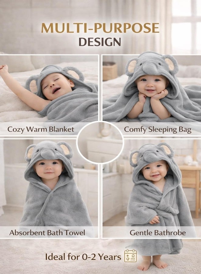 First Kick Ultra Soft Hooded Baby Bath Towel, Premium Absorbent Quick Dry Newborn Towel, Gentle on Skin, Infant Bath Towel for 0–2 Years, Baby Boys & Girls, Large Size - Image 3