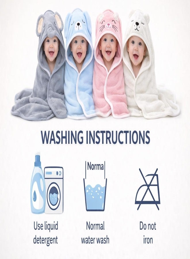 First Kick Ultra Soft Hooded Baby Bath Towel, Premium Absorbent Quick Dry Newborn Towel, Gentle on Skin, Infant Bath Towel for 0–2 Years, Baby Boys & Girls, Large Size - Image 5