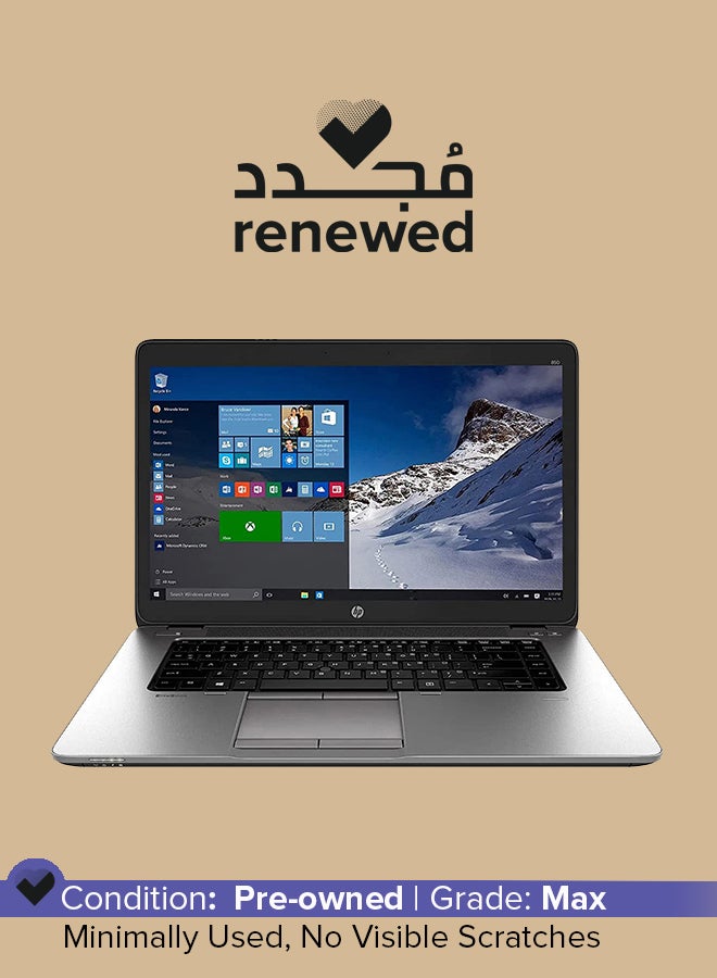 HP Renewed - Elitebook 850 G2 (2017) Laptop With 15.6-Inch Display, Intel Core i5 Processor/5th Gen/8GB RAM/256GB SSD/Intel HD Graphics 5500 English Black - Image 1