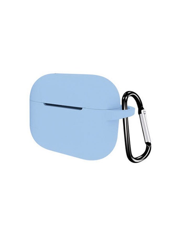AirPods 3 with keychain protective shell, full body protection, shockproof and lovely soft silicone compatible AirPods third-generation protective shell, blue. - Image 3