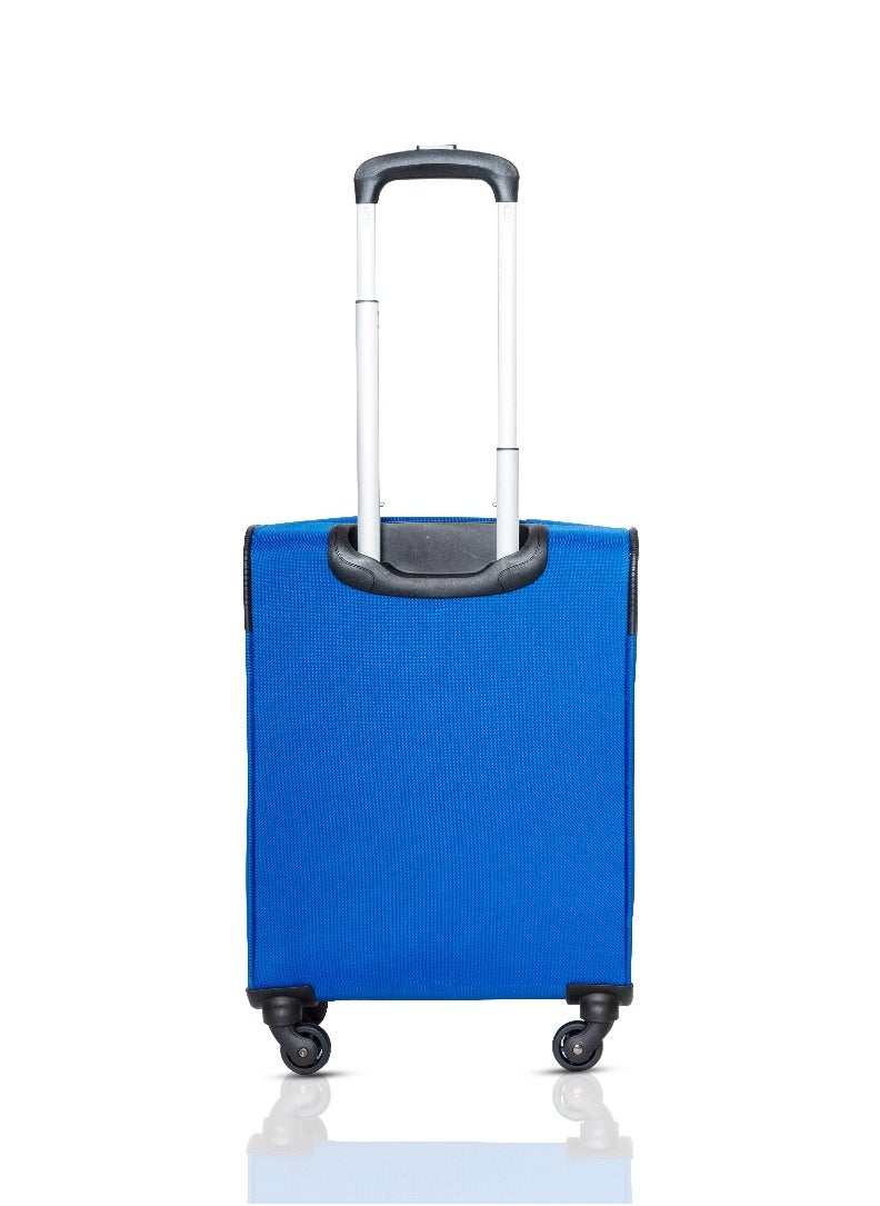 Skybags - Rhumba Carry-On Luggage| 4W Str (E)| Polyester Soft Sided 360° 4 Wheels Spinner Trolleys| Cabin-20 Inch- Blue - Image 1