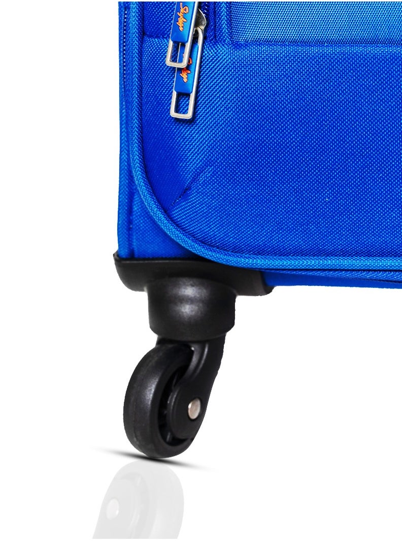 Skybags - Rhumba Carry-On Luggage| 4W Str (E)| Polyester Soft Sided 360° 4 Wheels Spinner Trolleys| Cabin-20 Inch- Blue - Image 1