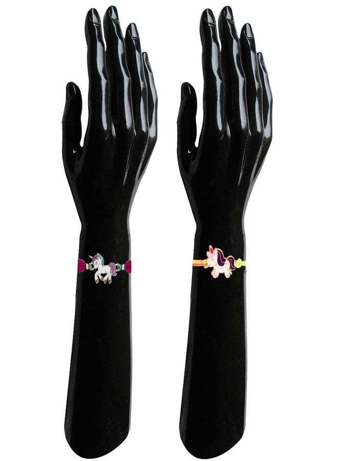 Mahi Combo of 2 Unicorn-Shaped Rakhis with Meena Work Enamel for Chota Bhai, Kids, Brother (RCO1105689M) - Image 3