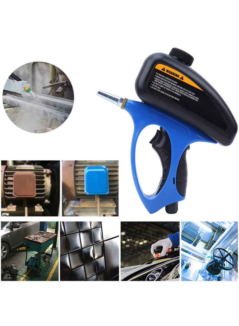 SYOSI Sand Blaster, Professional Rust Removing Blaster, Hand Held Gravity Feed Media Blasting Gun, Portable Pneumatic Sand Blaster for Remove Rust, Manual Blasting Tool for Metal, Wood - Image 4