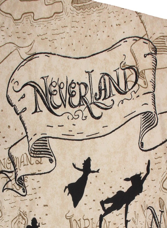 Northwest Disney's Peter Pan Neverland Map Compass Tapestry for Bedroom Wall Hanging for Living Room Dorm Home Decor 40"x35" - Image 2