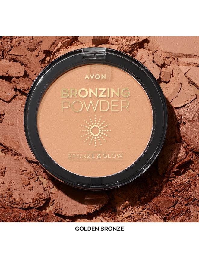 AVON Bronze And Glow Bronzing Powder - Golden Bronze - Image 2