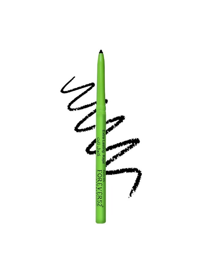 Daily Life Forever52 Amazonic Black Kajal | 24Hr Long Stay | One Stroke Smooth Glide | Waterproof, Smudgeproof & Fadeproof | Deep Matte Finish | Vegan, Cruelty Free & Dermatologically Tested (0.35g, 1pc) - Image 1