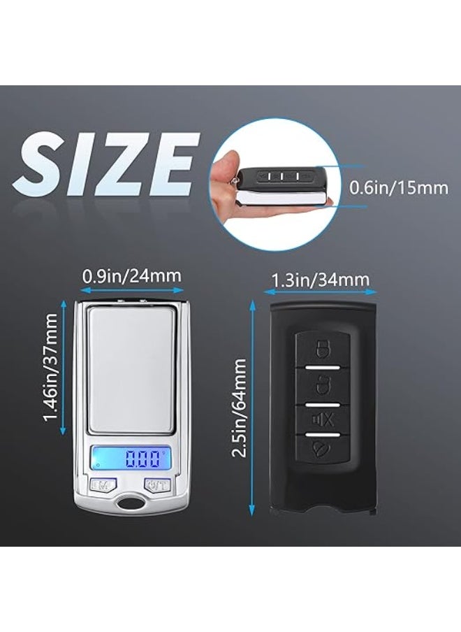 Mini Portable Gram Scale 200g/0.01g Digital Pocket Car Key Shape Electronic With Battery for Jewelry, Food (1 Piece)  - Image 3