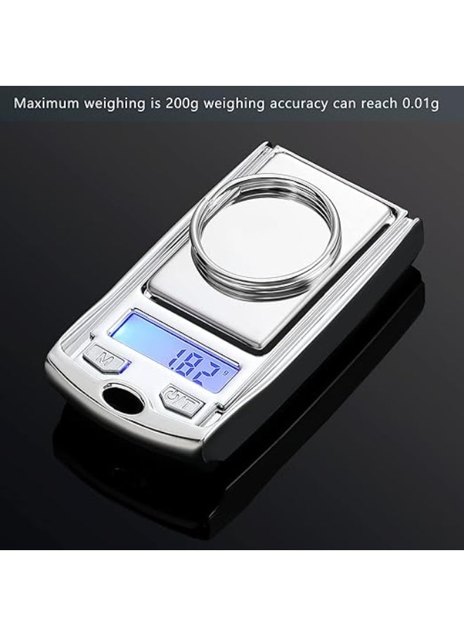 Mini Portable Gram Scale 200g/0.01g Digital Pocket Car Key Shape Electronic With Battery for Jewelry, Food (1 Piece)  - Image 4