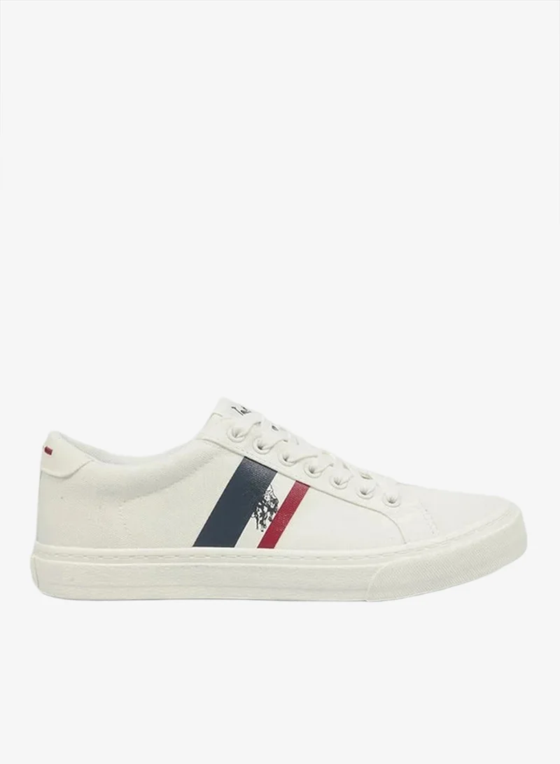 U.S. Polo Assn. USPA ZEMA GLB Men’s Sneakers – White | Classic Casual Lace-Up Everyday Shoes