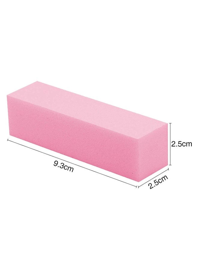5 Pcs Professional Nail Buffer Block Nail File Sanding Block 4 Way Nail Buffering Manicure Pedicure Tools Nail Files and Buffers for Manicure Tool Kit/Set (Pink) - Image 2