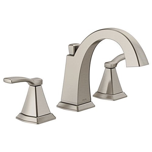Delta Flynn Two Handel Widespread Lavatory Faucet Fits 3 Hole Sink