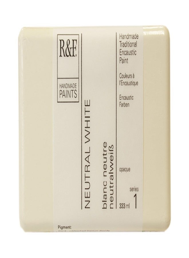R&F Artist Encaustic Paint, Neutral White, 333 ml - Image 1