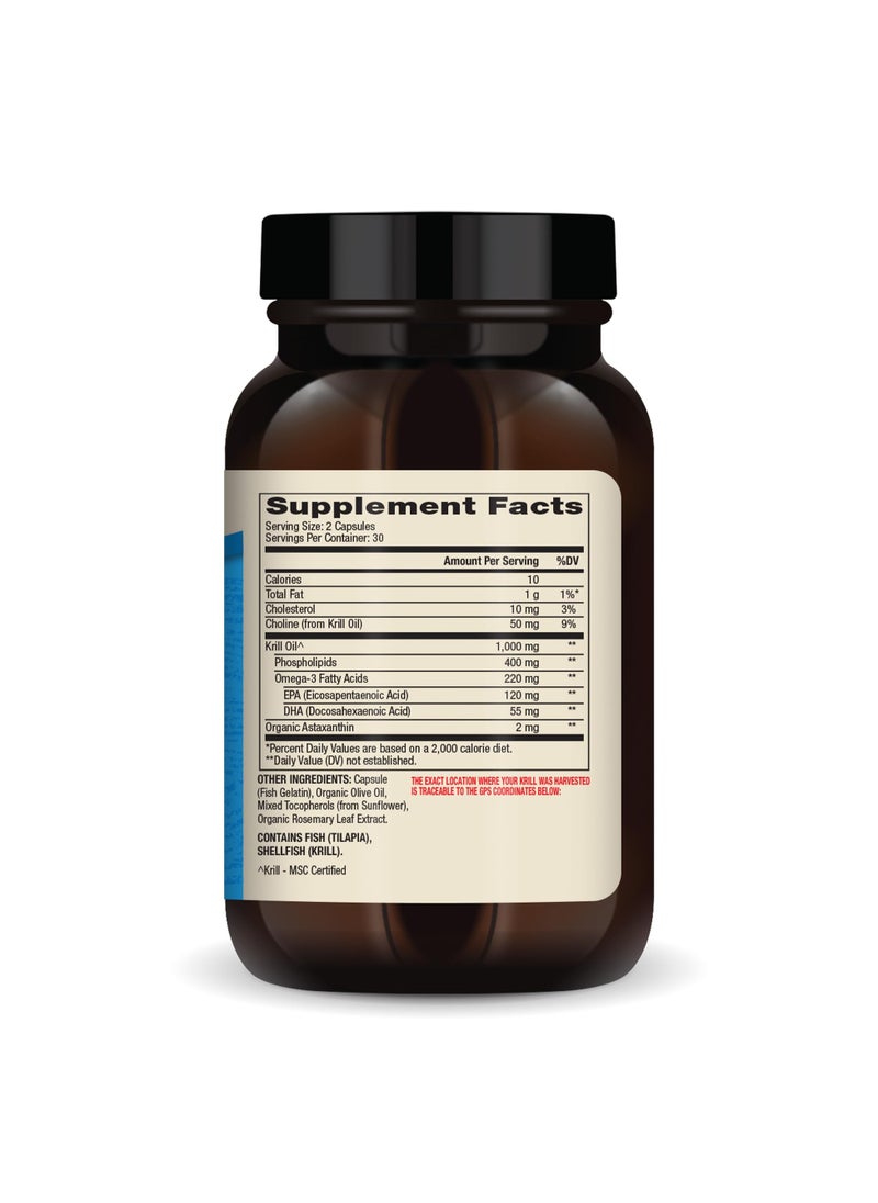 Dr. Mercola Antarctic krill oil omega-3s bound to phospholipids 2 mg astaxanthin per serving 60 capsules | dietary supplement  - Image 2