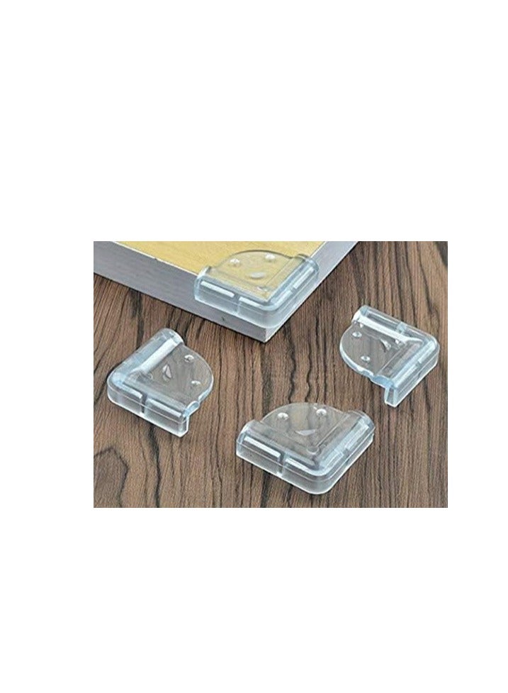 ECVV Baby Proofing Corner Guards, Bumper Furniture Table Edge Sharp Corner Protectors Clear PVC Cover for Toddler Kids with Adhesive Tape Smiley L-Shaped (12 Pieces) Black - Image 3