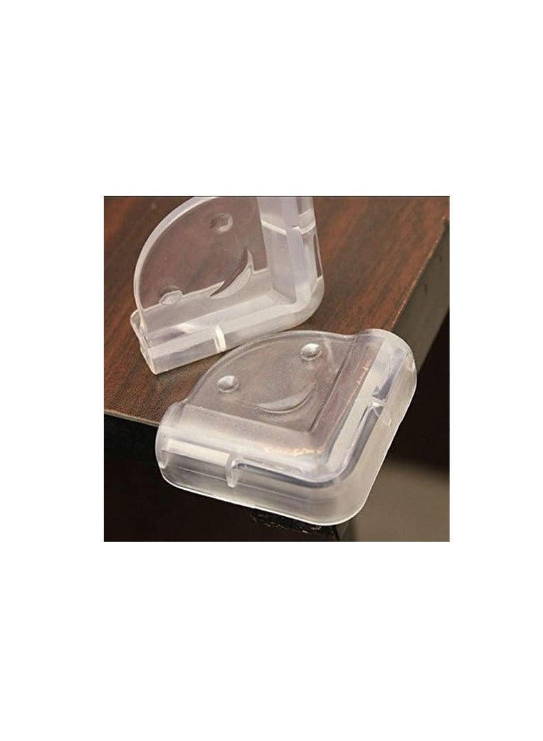 ECVV Baby Proofing Corner Guards, Bumper Furniture Table Edge Sharp Corner Protectors Clear PVC Cover for Toddler Kids with Adhesive Tape Smiley L-Shaped (12 Pieces) Black - Image 4