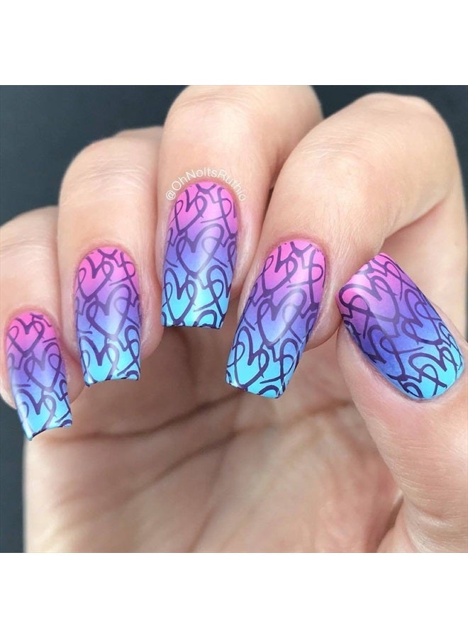Whats Up Nails Valentine's Day Stamping Plates 2 pack (B024, B041) for Nail Art Design - Image 5