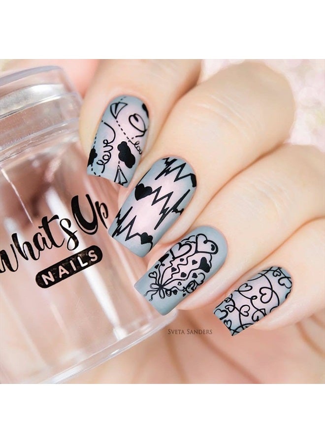 Whats Up Nails Valentine's Day Stamping Plates 2 pack (B024, B041) for Nail Art Design - Image 4