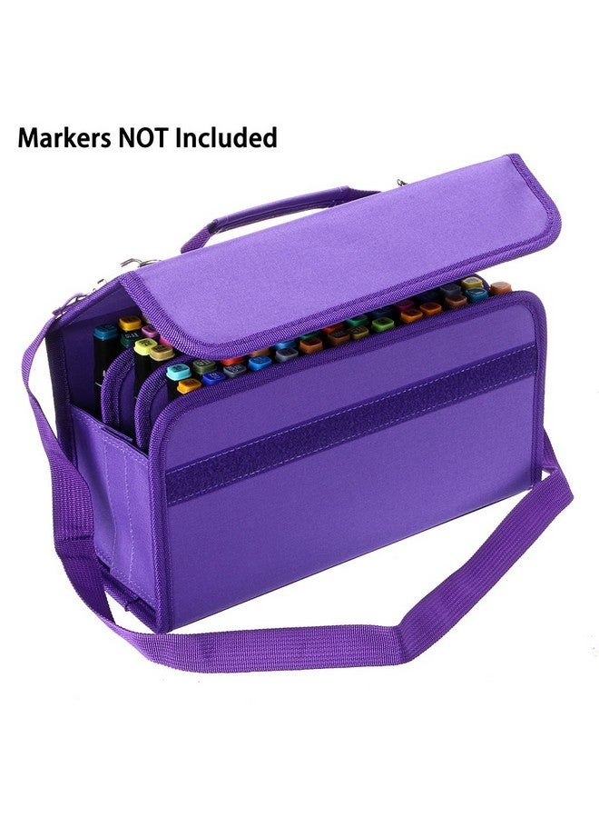 BTSKY Handy 80 Slot Carrying Lipstick Organizer Marker Case Holder For Touch Spectrum Noir Paint S Purple - Image 2