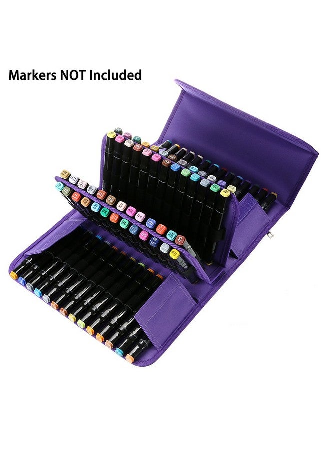 BTSKY Handy 80 Slot Carrying Lipstick Organizer Marker Case Holder For Touch Spectrum Noir Paint S Purple - Image 3