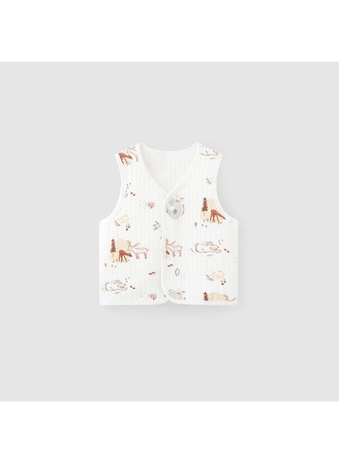 Tongtai Baby Vest, Spring And Autumn Pure Cotton Baby Padded Clothing, Children's Casual Vest, Outwear Top - Image 2