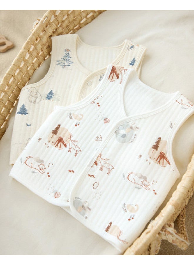 Tongtai Baby Vest, Spring And Autumn Pure Cotton Baby Padded Clothing, Children's Casual Vest, Outwear Top - Image 1