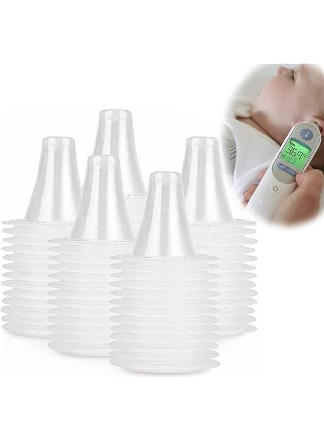 MOXO Ear Thermometer Probe Covers Thermometer Ear Thermometer Ca Refill Ca Replacement Lens Filter Protector Ear Thermometer Refill Ca for All Braun ThermoScan Covers Models 100Pcs - Image 1