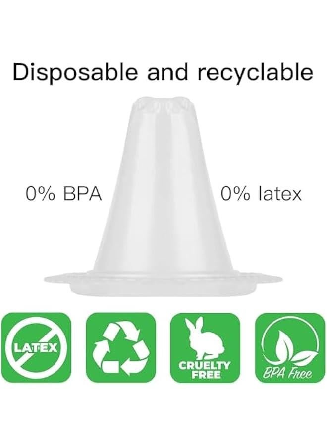 MOXO Ear Thermometer Probe Covers Thermometer Ear Thermometer Ca Refill Ca Replacement Lens Filter Protector Ear Thermometer Refill Ca for All Braun ThermoScan Covers Models 100Pcs - Image 2