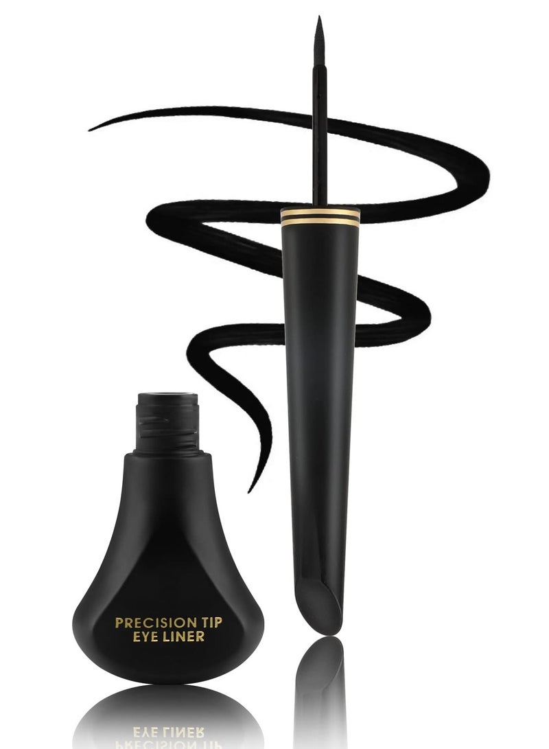 SYOSI 2 PCS Liquid Eyeliner, Highly Pigmented and Waterproof Eyeliner, For Intense Eye Definition, Smear-proof Eyeliner Liquid, Includes Easy Grip Wand and Felt Tip Eyeliner Applicator(Black) - Image 1