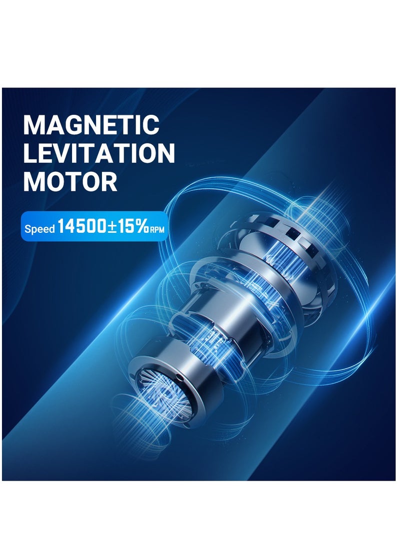 Electric Tooth Polisher Kit, Rechargeable Dental Polisher with 5 Multifunctional Brush Heads, Dental Care Kit for Daily Cleaning, Whitening and Polishing, Waterproof - Image 5