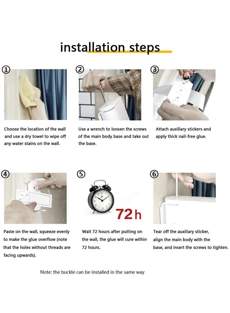 خط الملابس القابل للسحب، خط الملابس القابل للسحب في الهواء الطلق أو في الداخل، حبل تجفيف ثقيل قابل للتعديل، حزام موسع، حالة تثبيت ذاتية اللصق مع 29 ثقب تعليق مقاوم للرياح باللون الأسود - Image 5