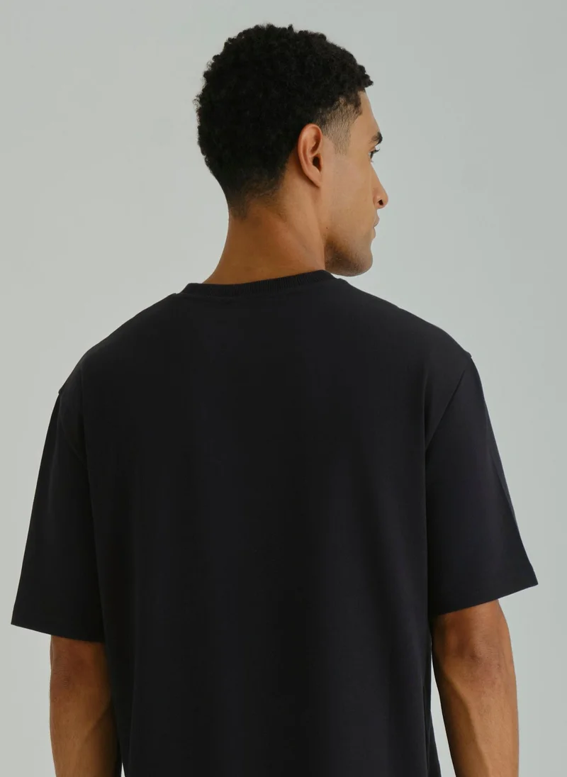 غانت Gant Ramadan Collection  Men's Black Ramadan Short Sleeve T-Shirt