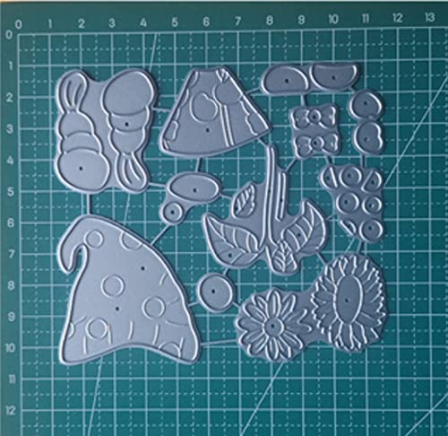 hinana 2Pcs Sunflower Gnome Frame Metal Die Cuts,Cute Flower Leaf Gnome Santa Cutting Dies Cut Stencils for DIY Scrapbooking Photo Decorative Embossing Paper Dies for Scrapbooking Card Making - Image 4