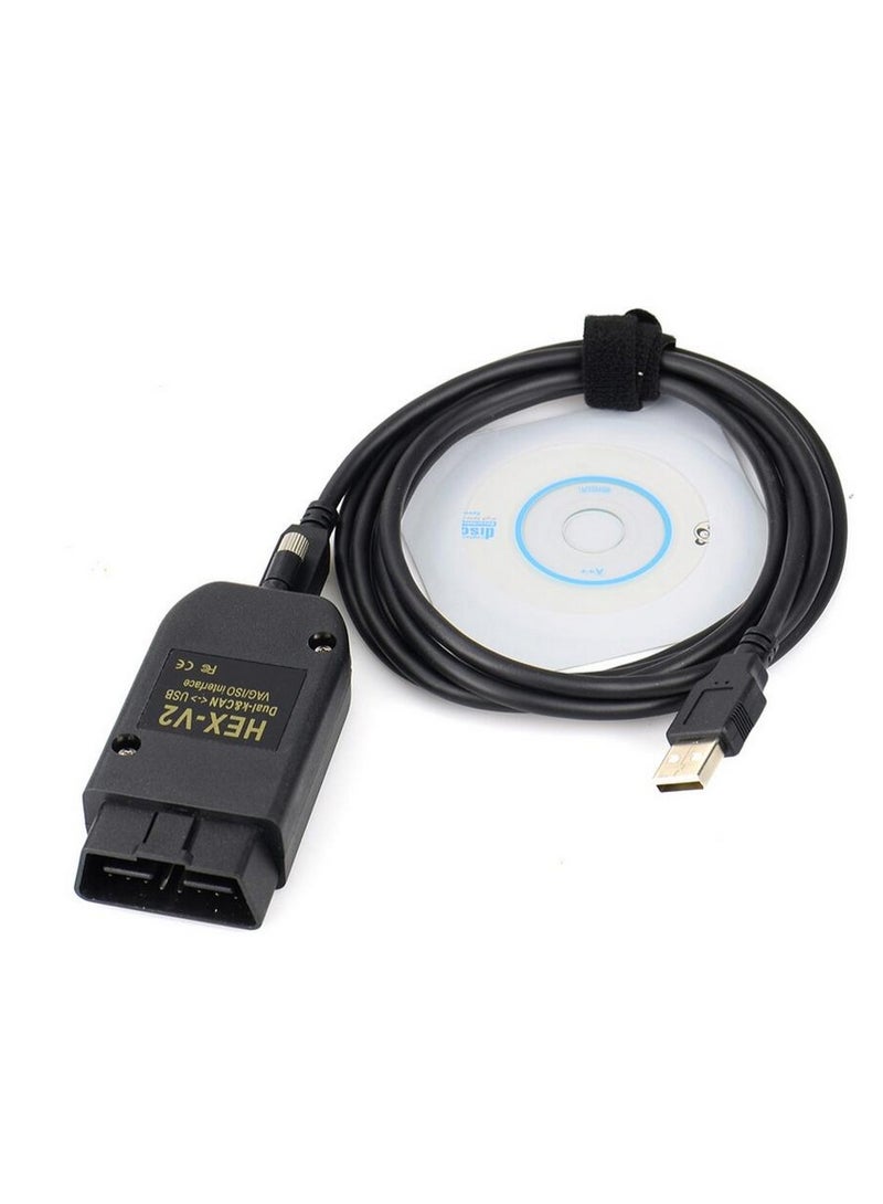 OBD2 Diagnostic Cable HEX V2 VAG 23.3V23.11.22.9 21.9 for VW/Audi/Skoda/Seat \
