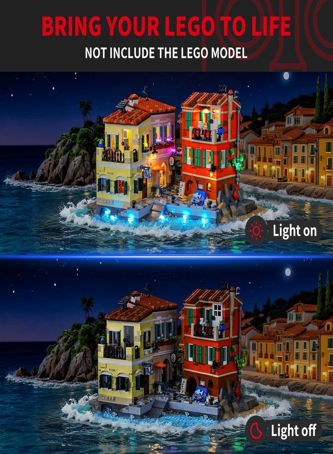 BRIKSMAX 2.0 Light Kit for Lego-Italian Riviera -Innovative Led Lighting Compatible with Lego Ideas 21359 - Not Included Model Set - Image 2
